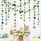 46 Ft Tropical Party Decorations Green Palm Leaves Garland Banner for Summer Hawaiian Luau Wild One Safari Beach Birthday Bachelorette Engagement Wedding Bridal Baby Shower Jungle Leaf Party Supplies
